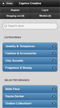 Mobile Screenshot of capricecreative.com